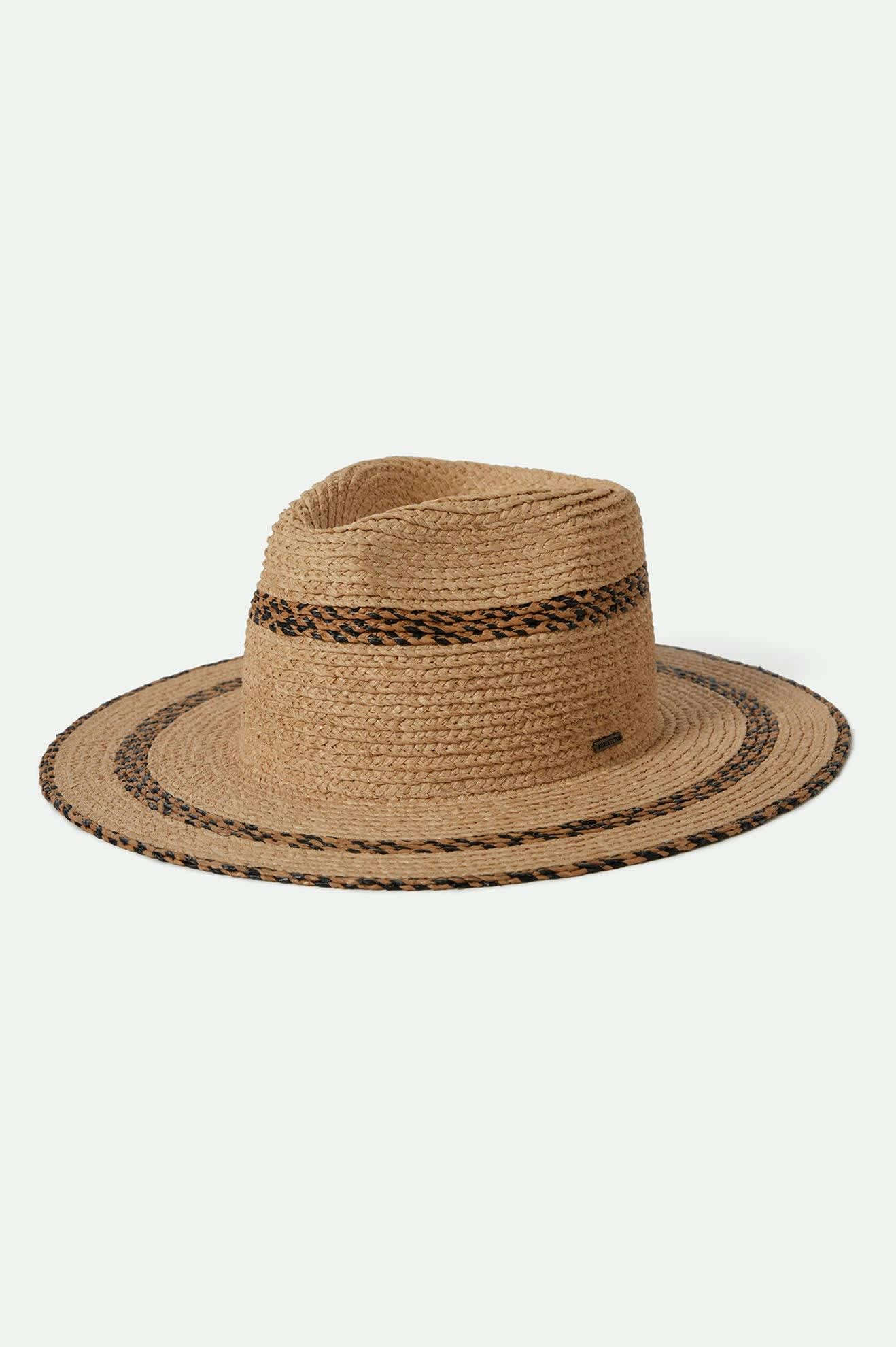 Cohen Straw Cowboy Hat - Tan/Black