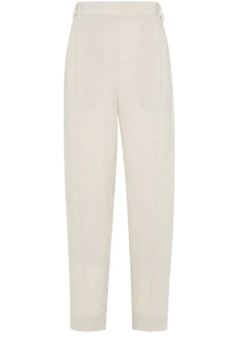 Tailored High-Waist Trousers With Relaxed Fit