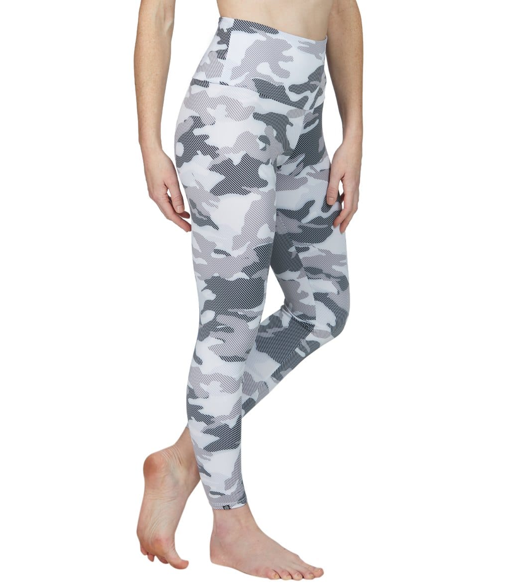 Onzie High Waisted Basic 7/8 Yoga Leggings Dust Camo