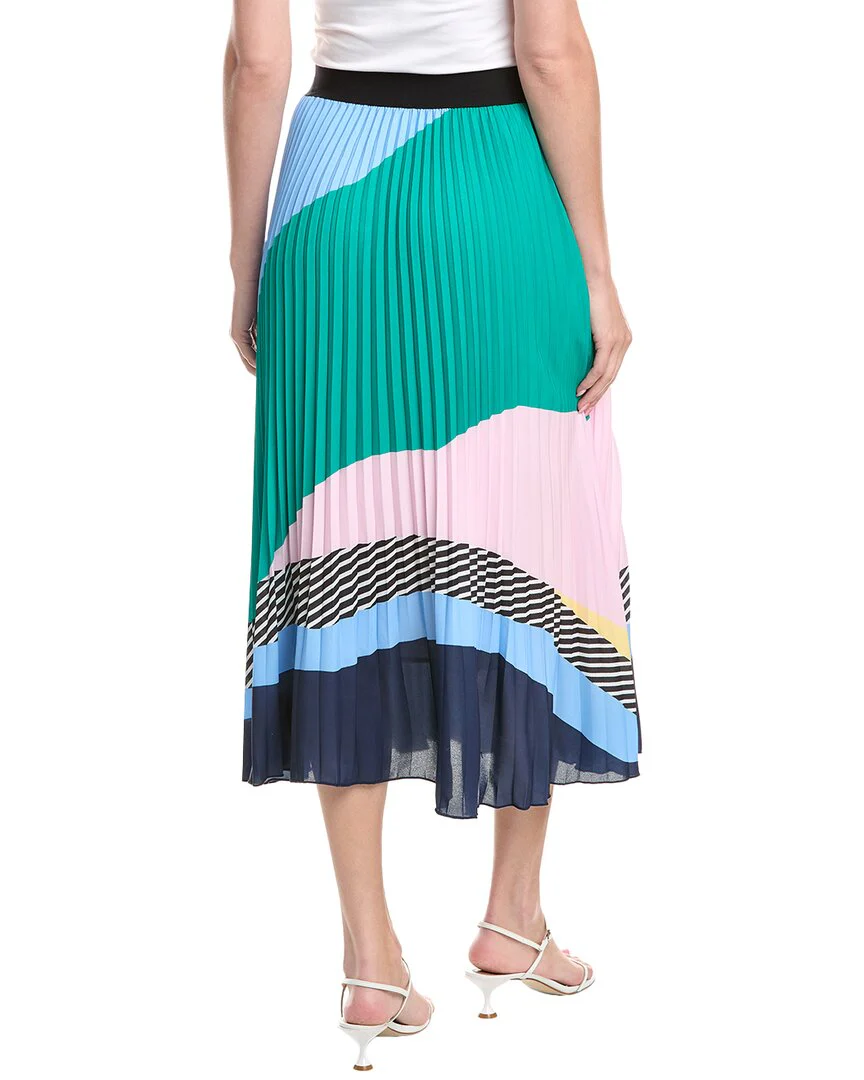 T Tahari Pleated Midi Skirt
