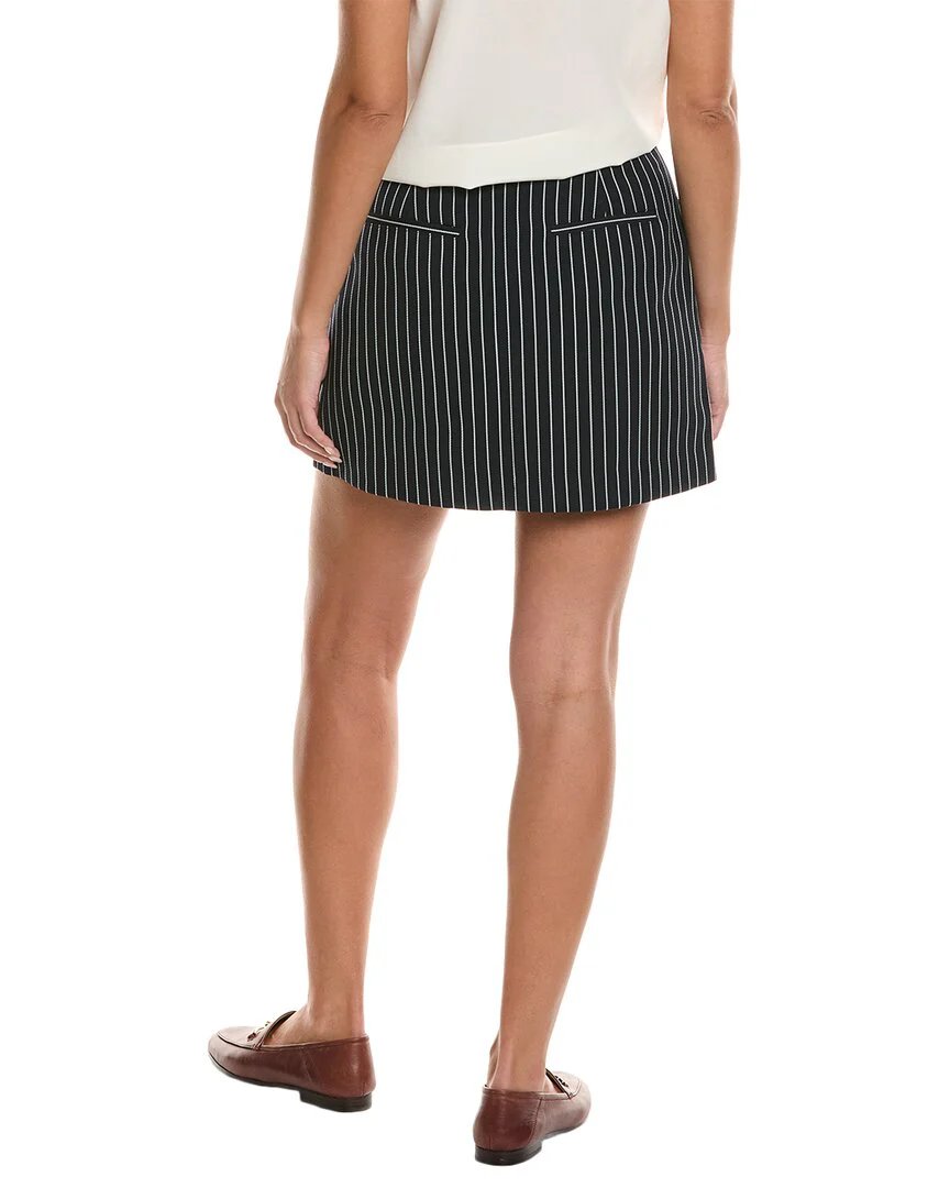 FRAME Denim Tailored Wool-Blend Mini Skirt