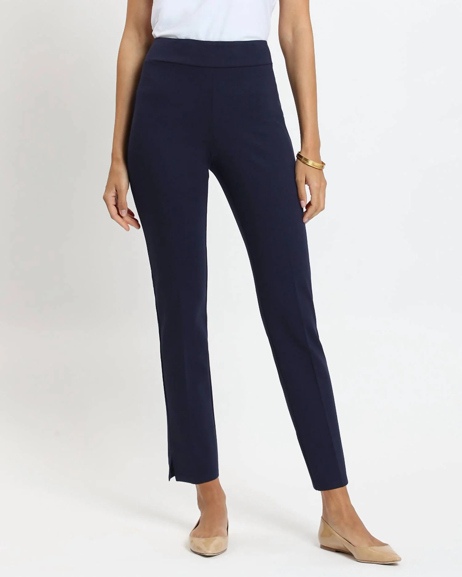 Lucia Ponte Pants In Dark Navy