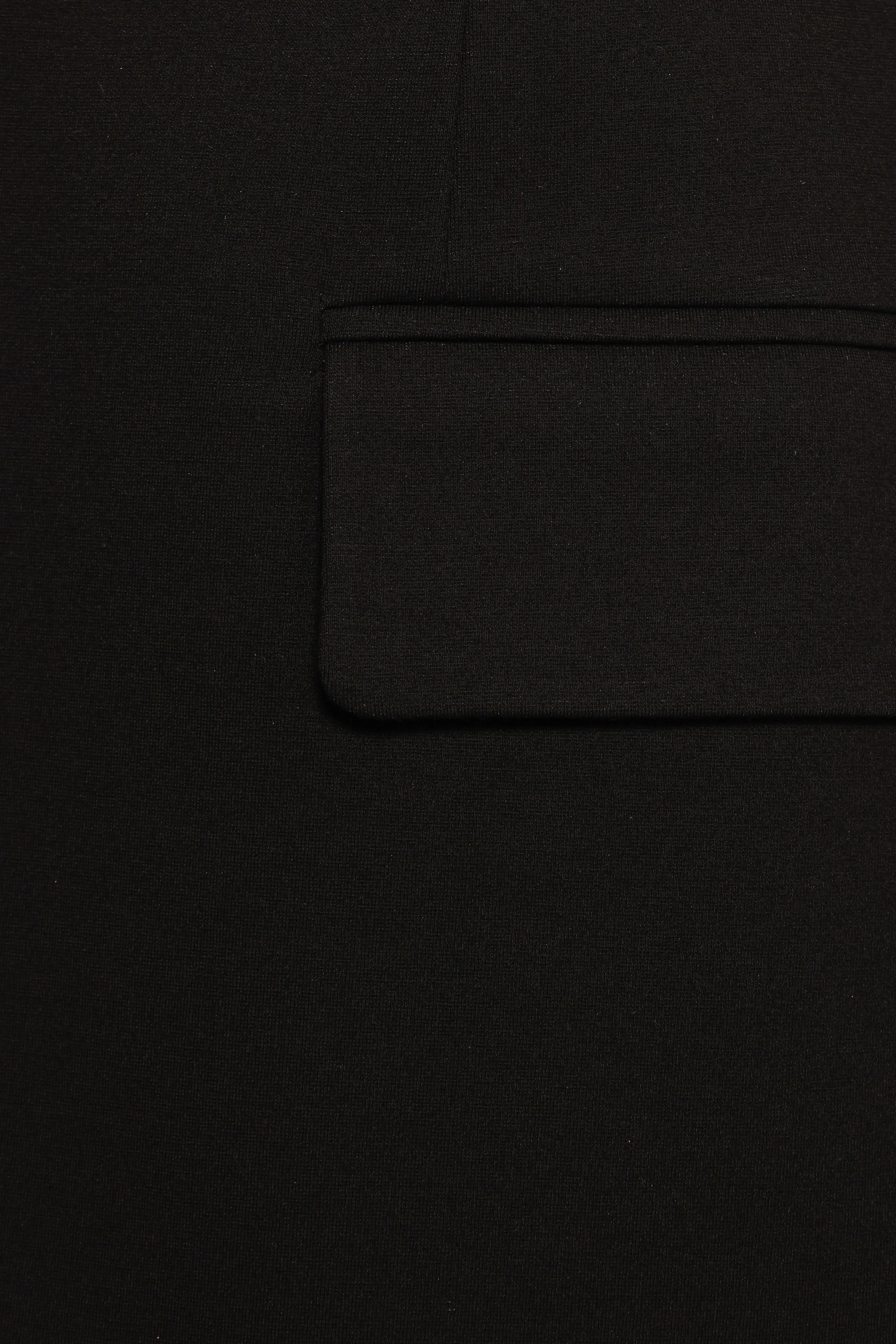 Ronny Open Front Knit Blazer - Black