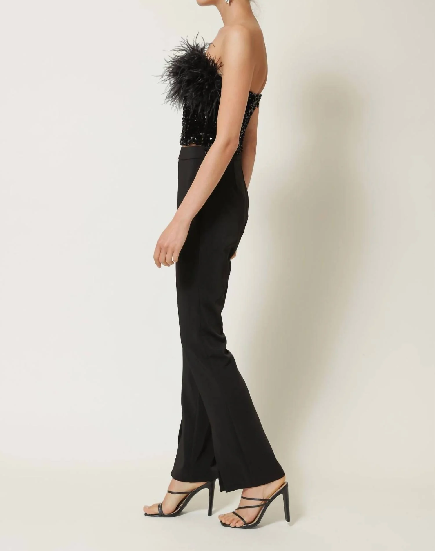 Alexis Split Pant In Black