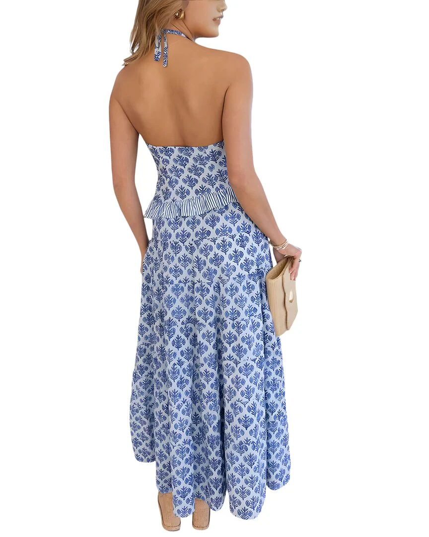 CHARLOTTE GREEN 2pc Top & Skirt Set