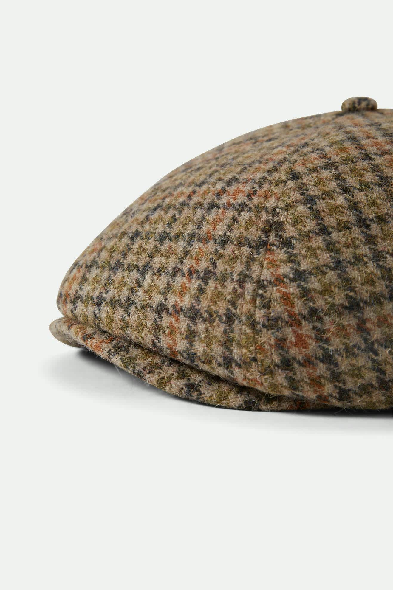 Brood Newsboy Cap - Oatmeal/Charcoal Houndstooth
