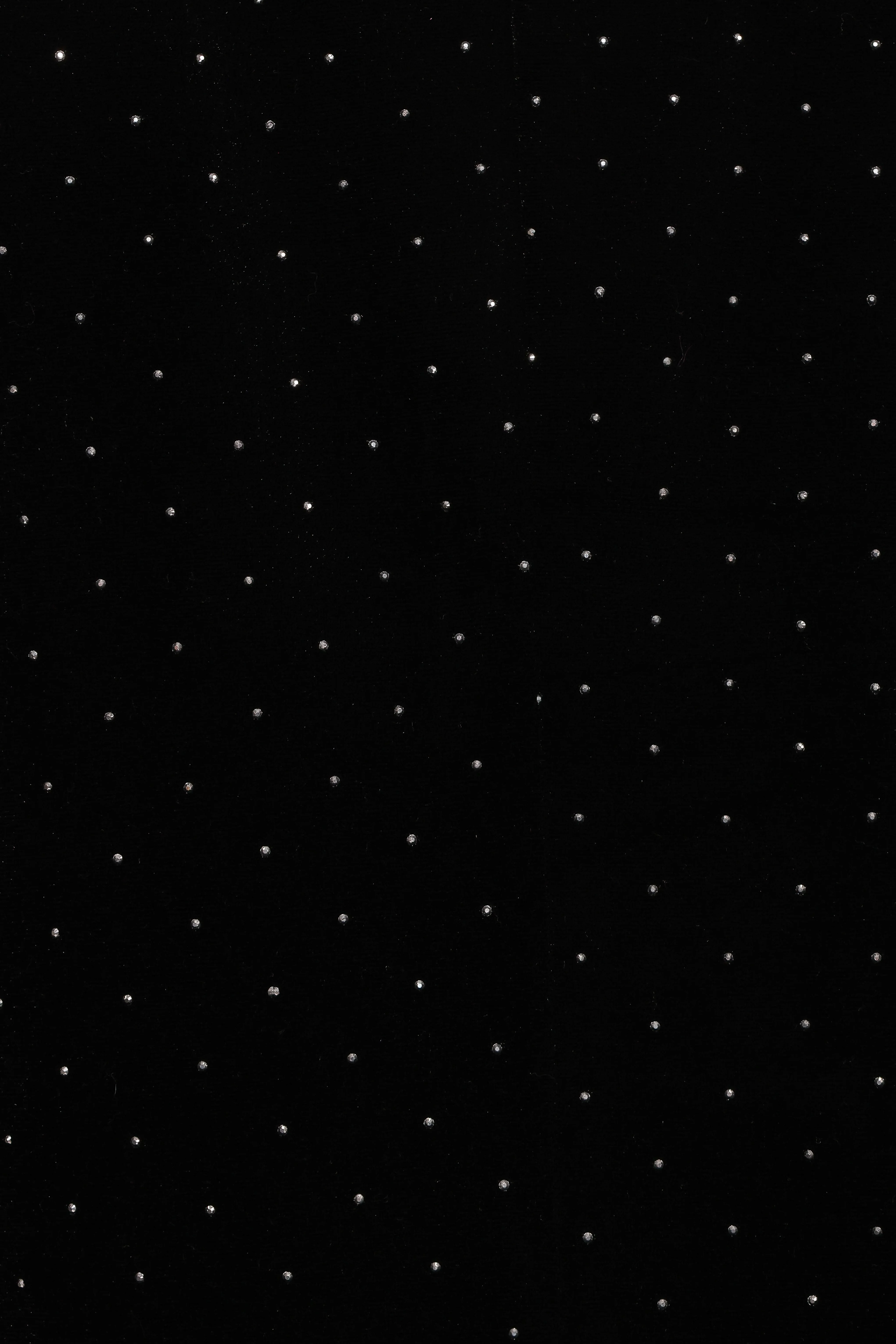 Inka All Over Rhinestone Velvet Blazer - Black