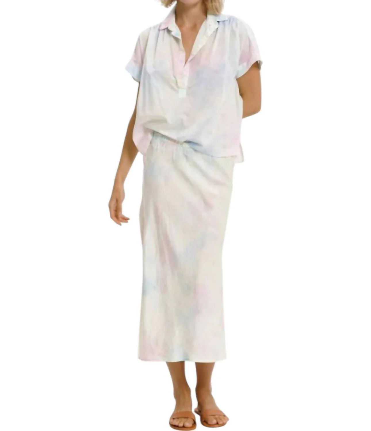 Slip Skirt In Sprinkles Tie Dye