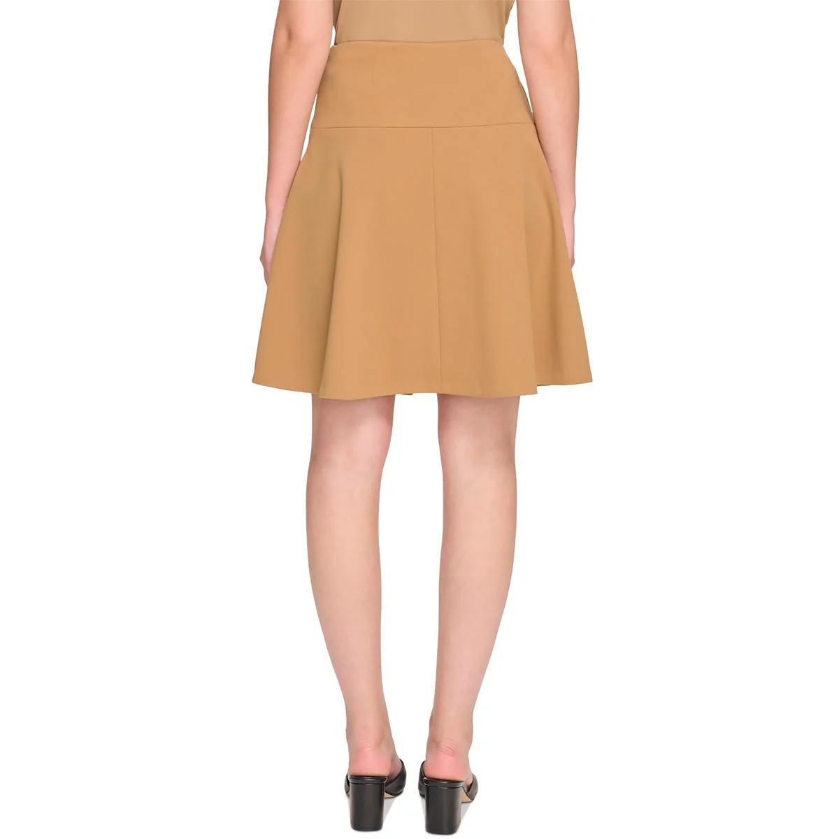 Petites Womens Crepe Mini Skirt