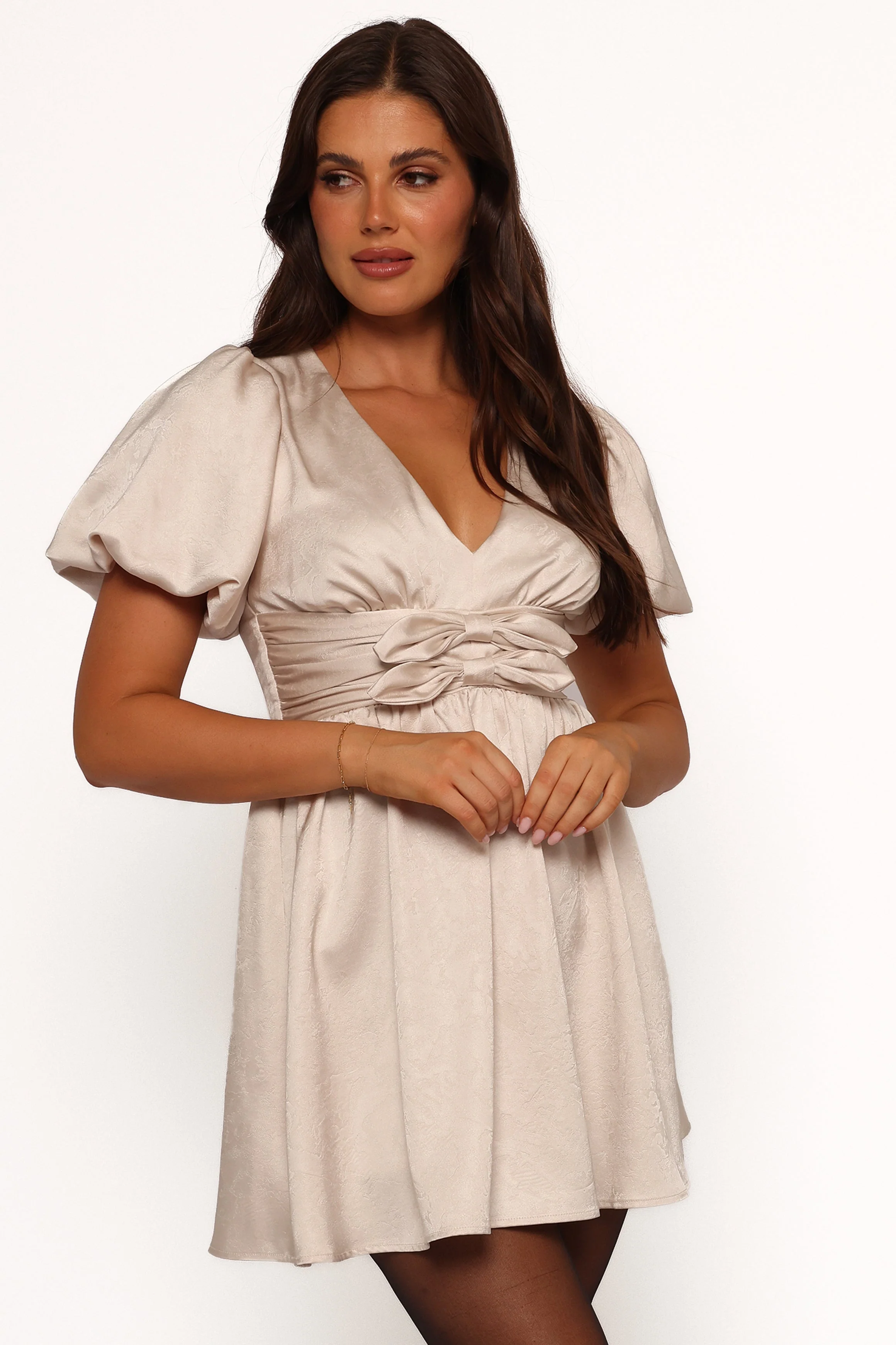 Everton Mini Dress - Beige