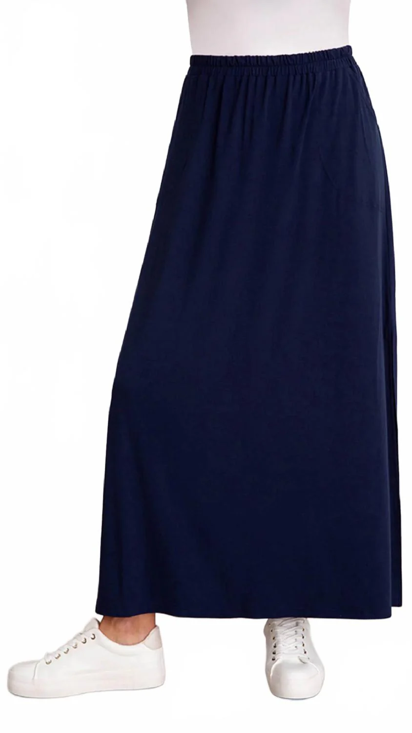 Bamboo Skirt In Sapphire