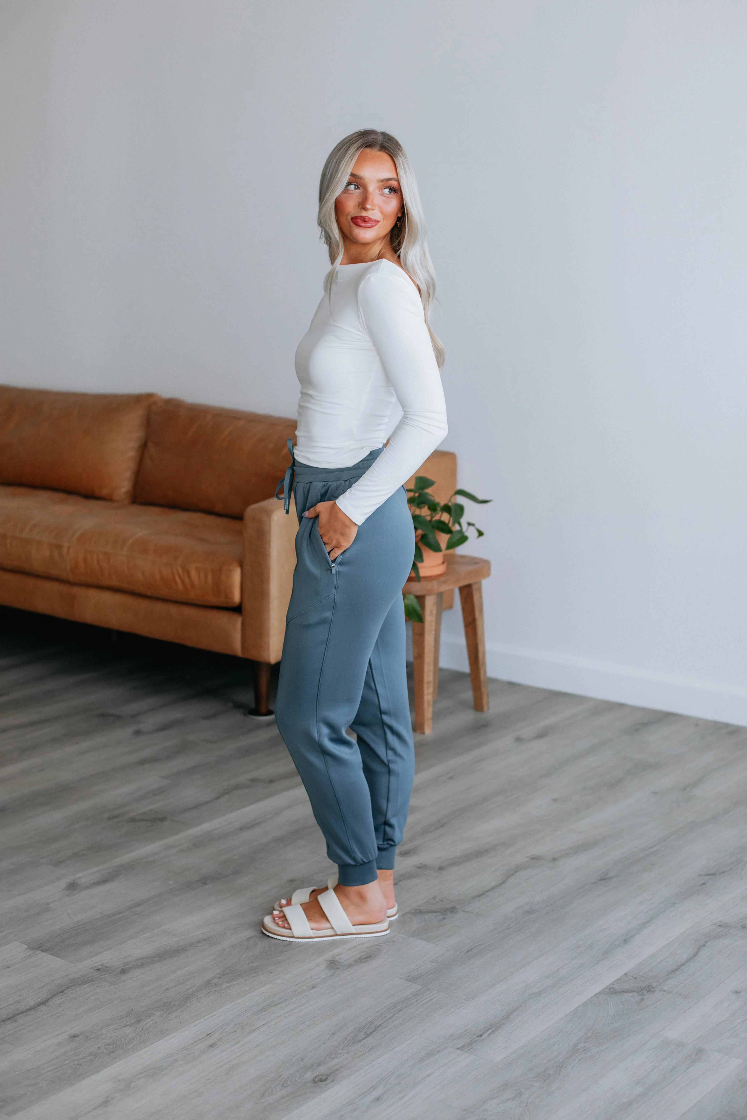 Alex Active Joggers - Slate Blue