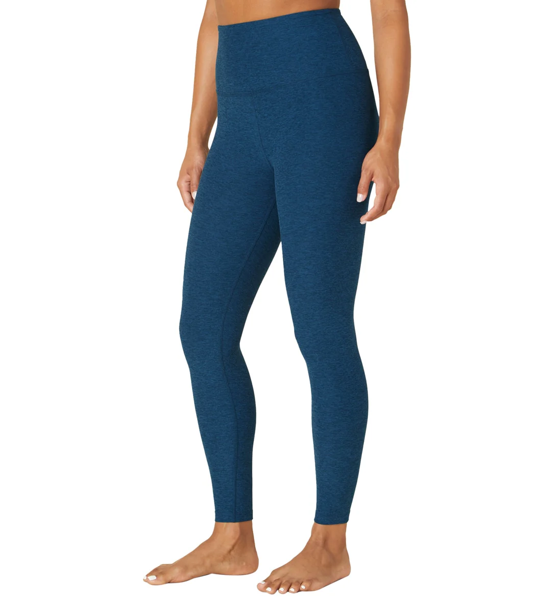 Beyond Yoga Spacedye High Waisted Caught In The Midi 7/8 Yoga Leggings Celestial Blue Heather