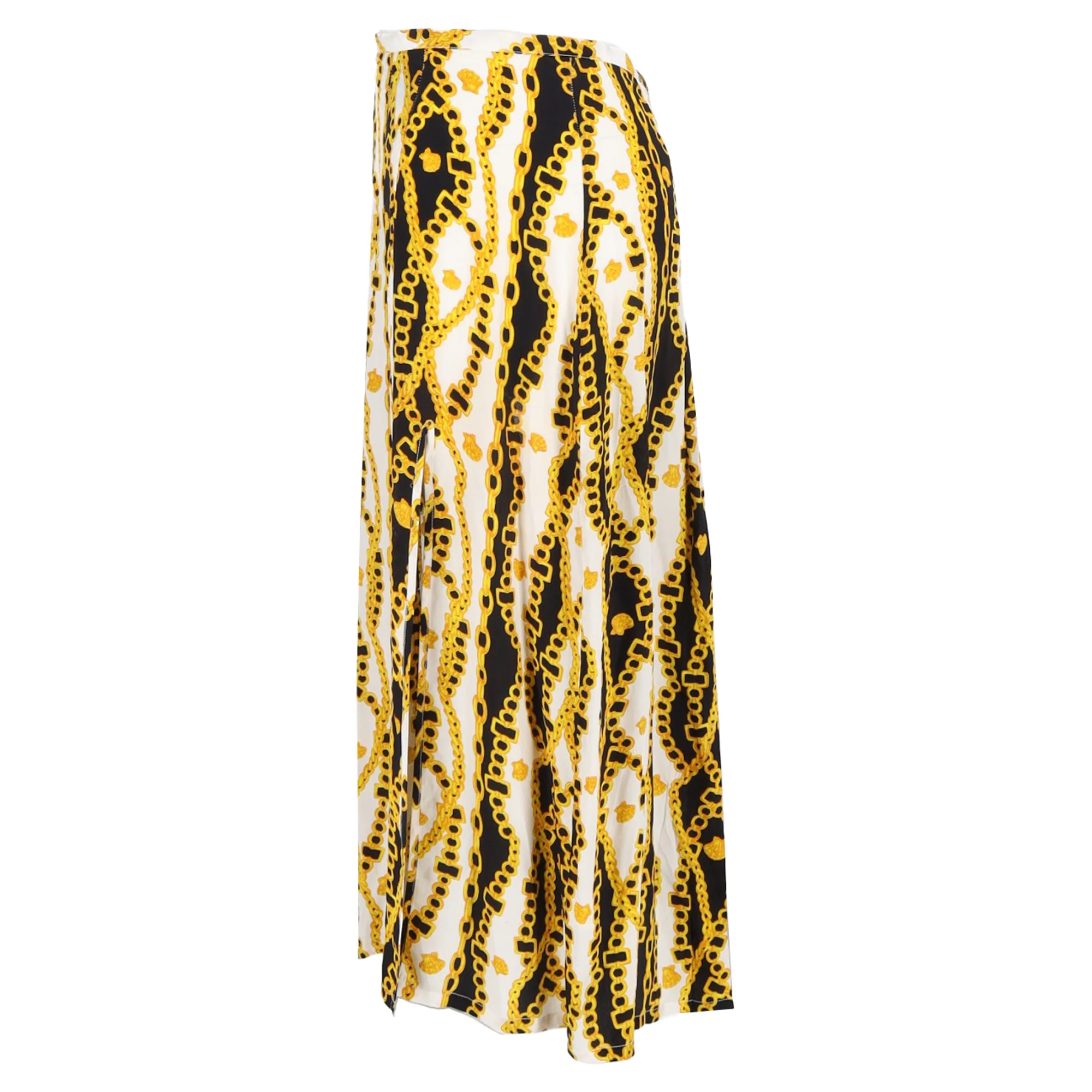 Rixo Georgia Skirt In Yellow Silk