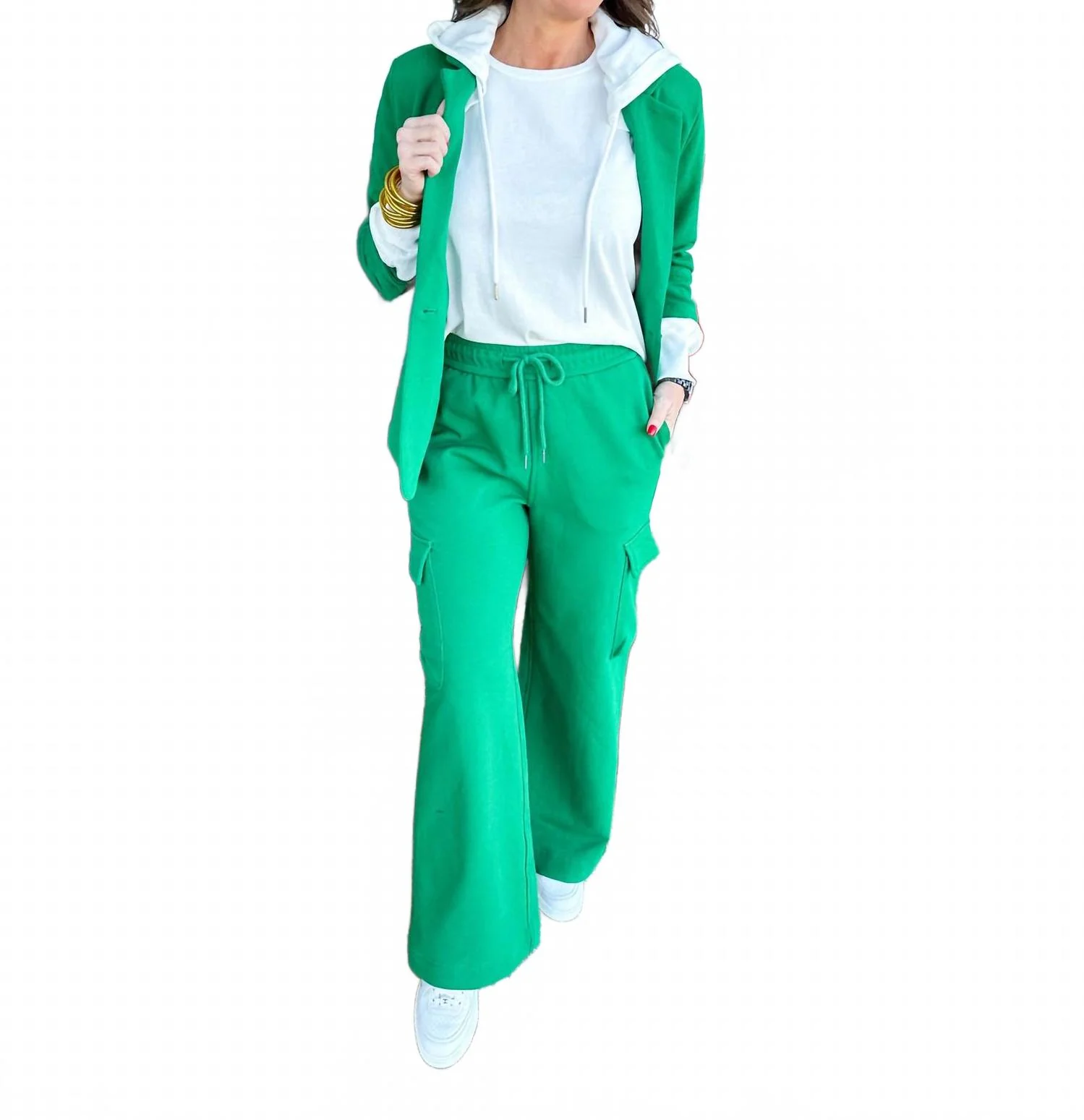 Kelly Terry Blazer And Pant Set In Green