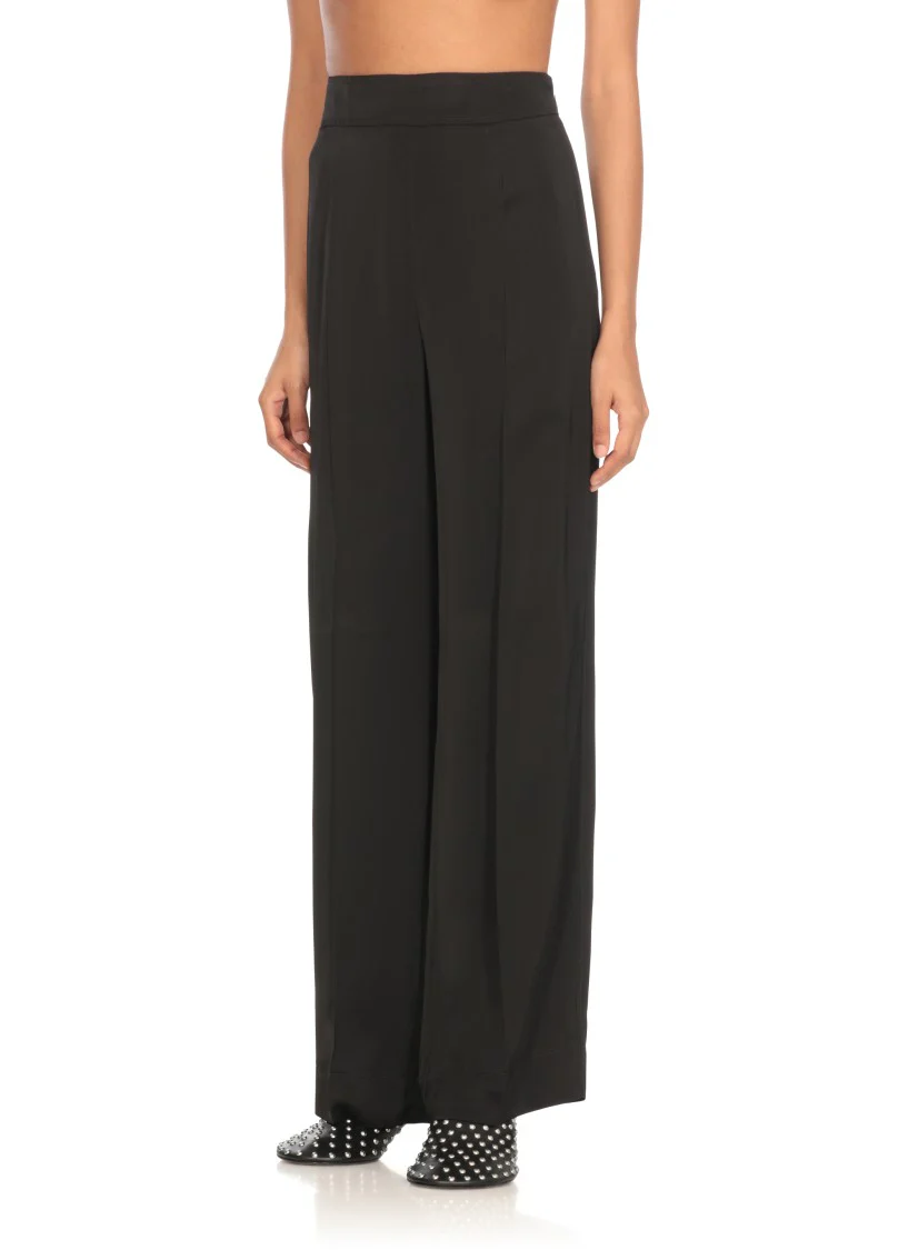 Black Viscose Palazzo Pants