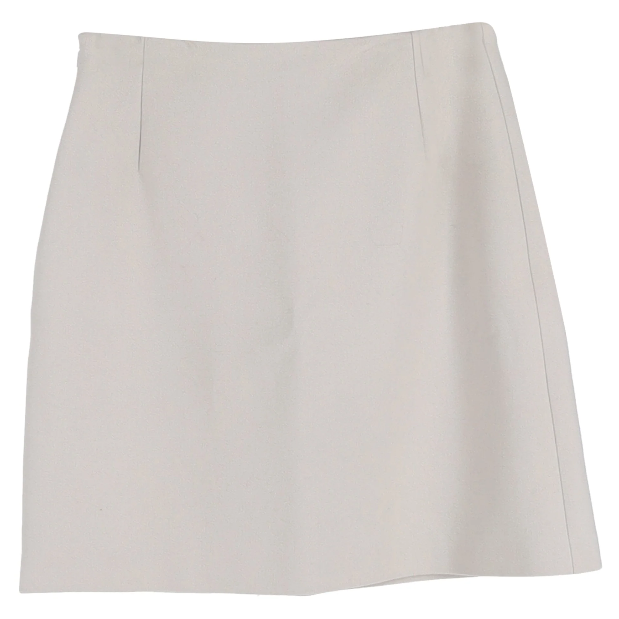 Boss Hugo Boss A-Line Mini Skirt in White Polyester