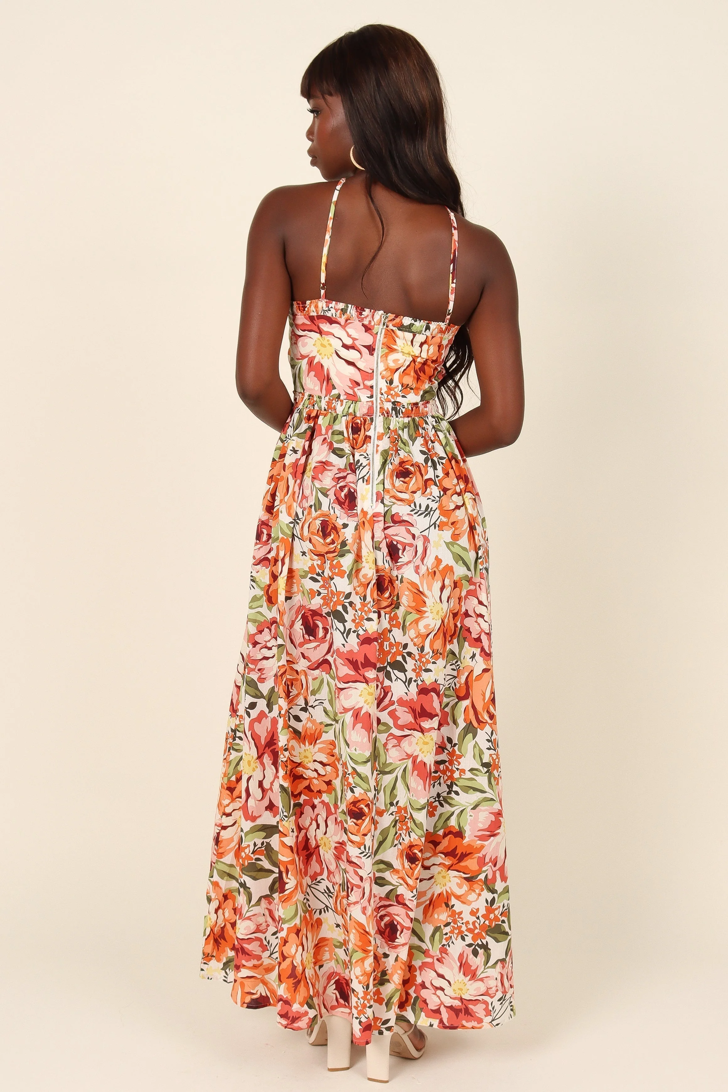 Madeira Dress - Orange Floral