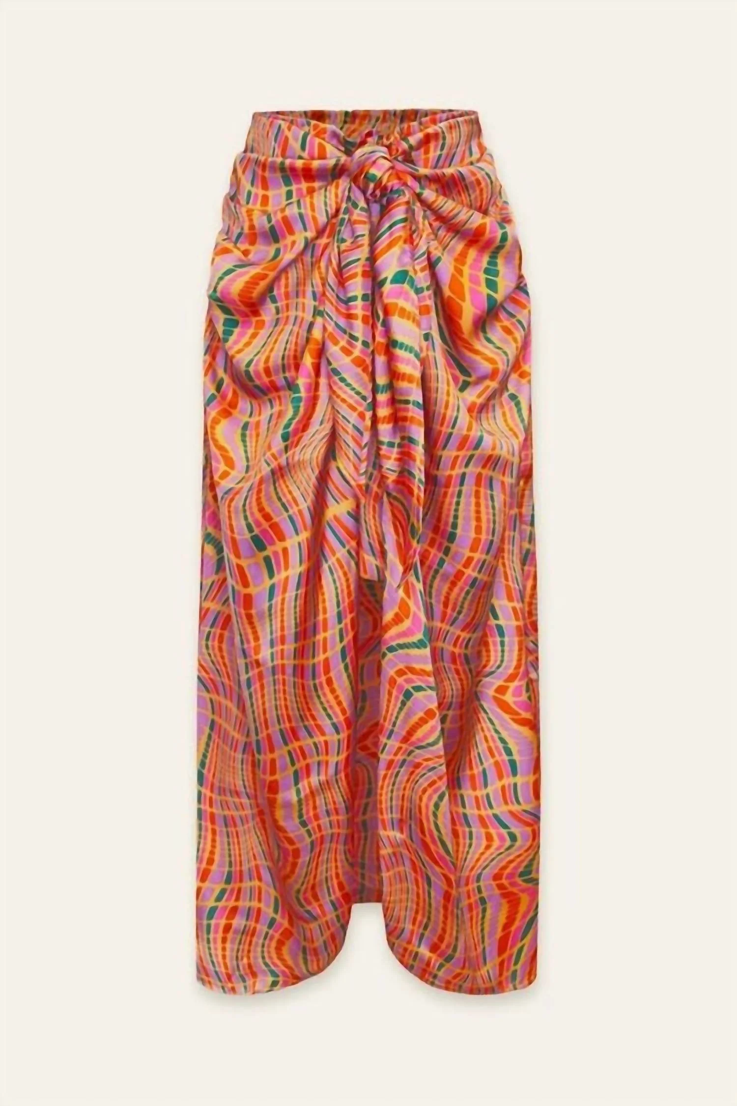 Women's Disco Animal Vacay Skirt In Orange Mirage