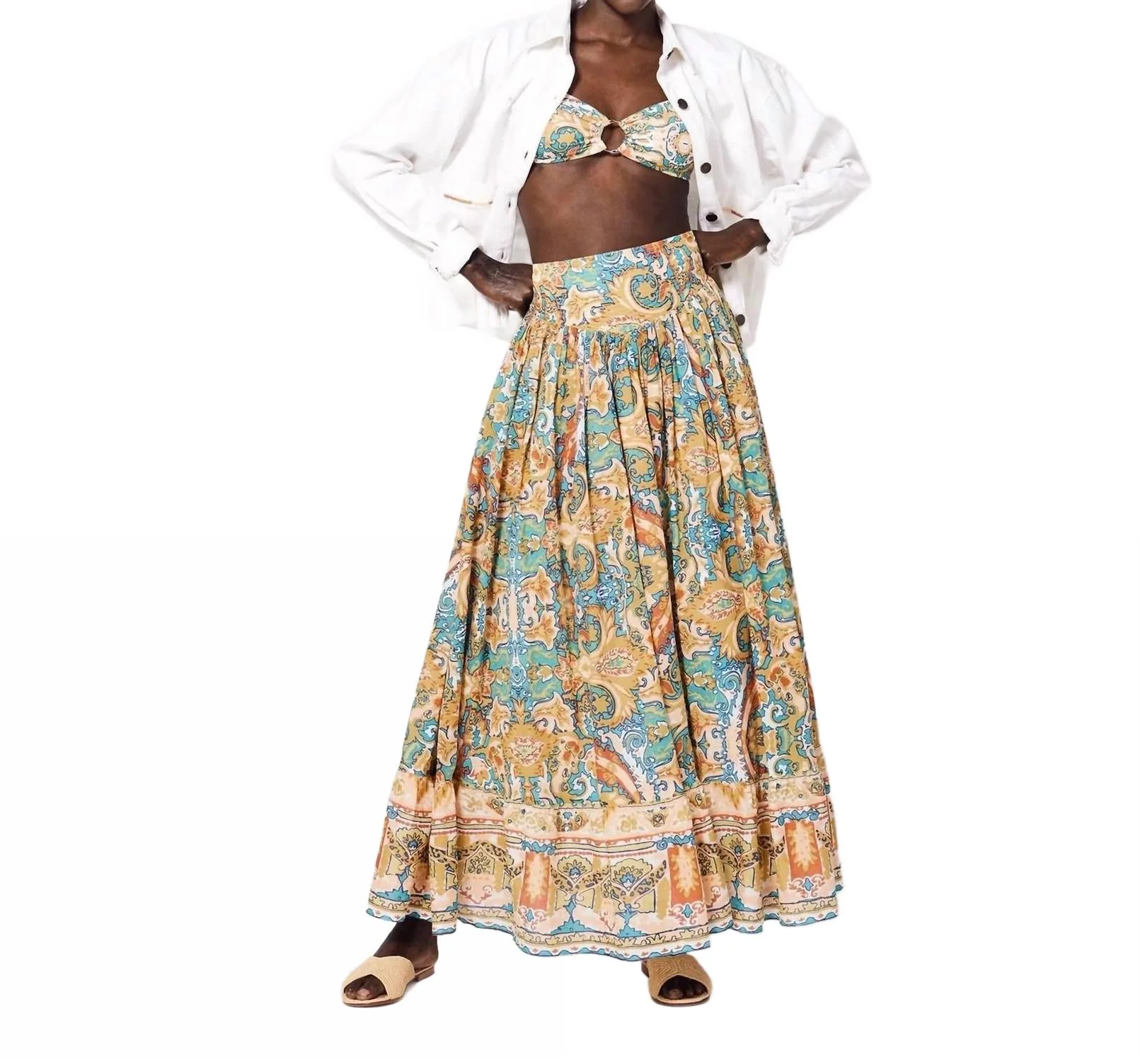 Raelynn Ankle Skirt In Las Palmas