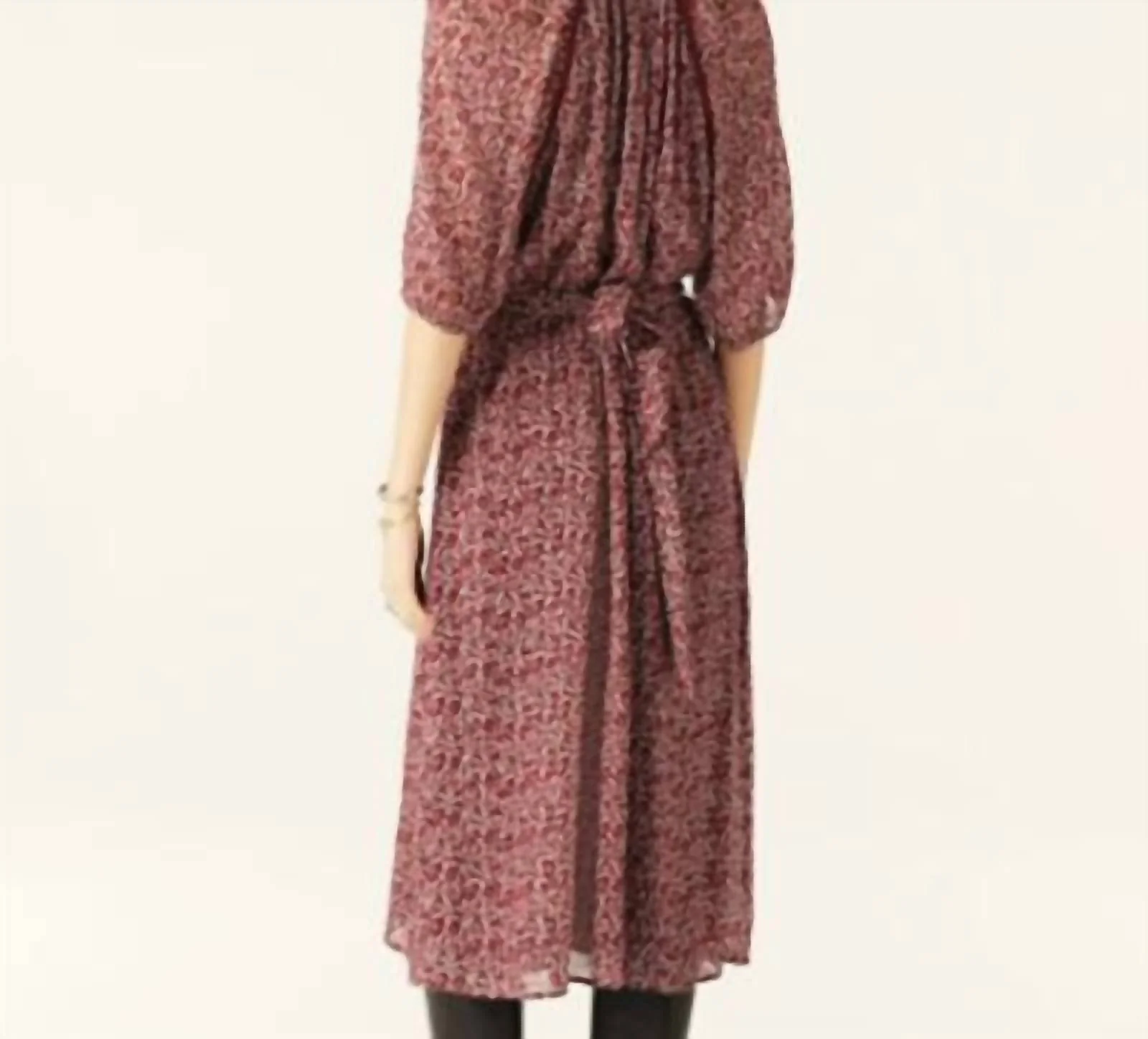 Women's Robe Kama Dress In Bordeaux
