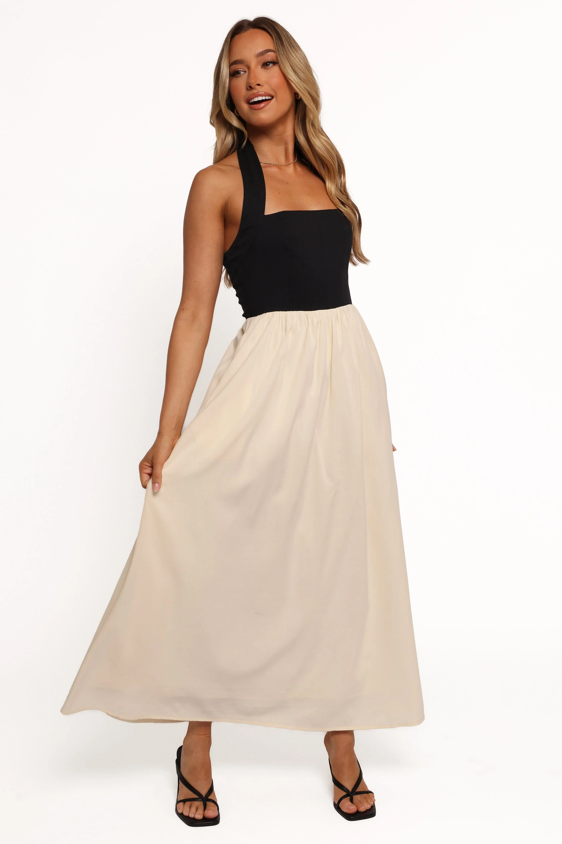 Jayden Maxi Dress - Black Cream