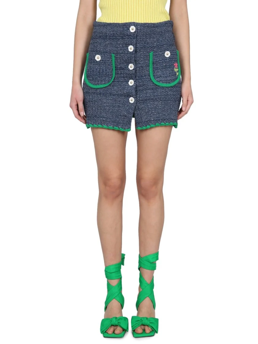 Whimsical Scalloped Hem Skirt