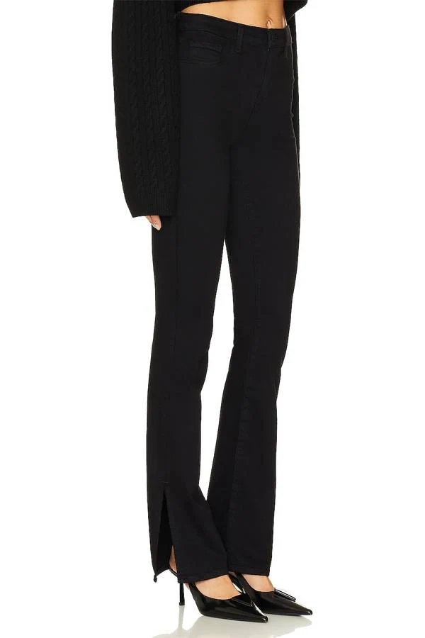 Abilene High-Rise Boot Slit Pants In Noir