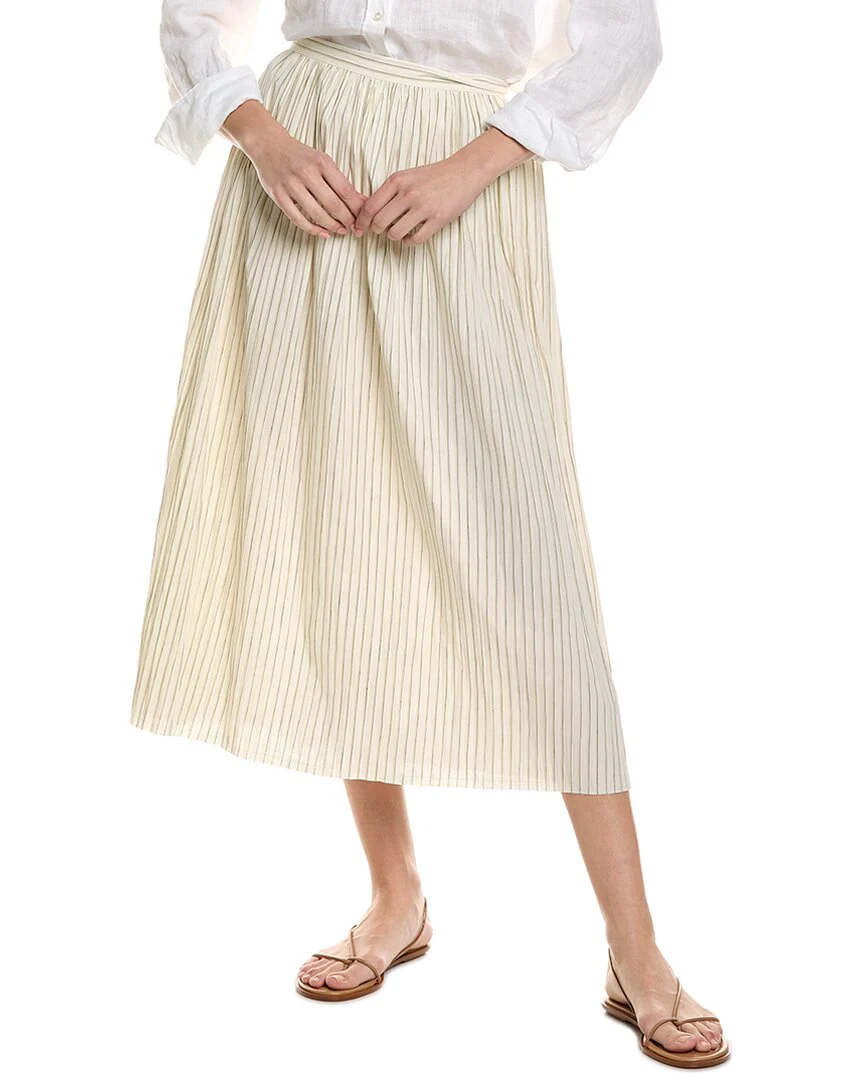 ALEXIS Rezza Linen-Blend Midi Skirt