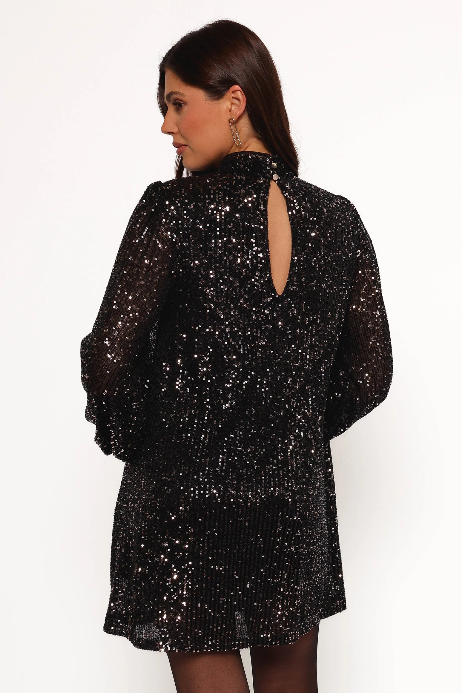 Springfield Mini Dress - Black/Gold