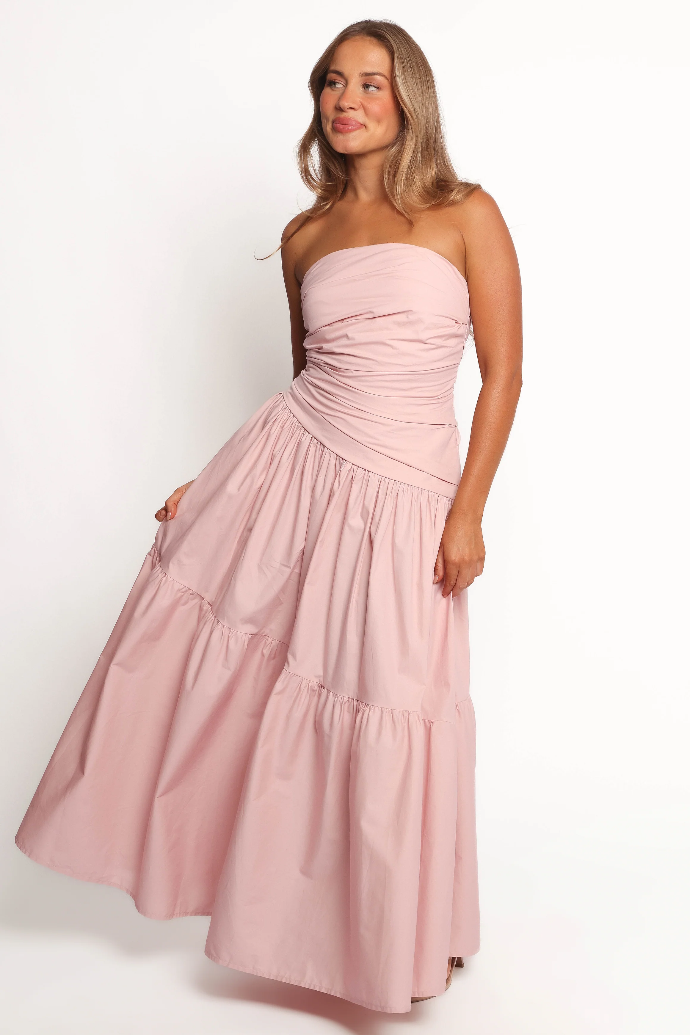 Blanche Strapless Maxi Dress - Orchid