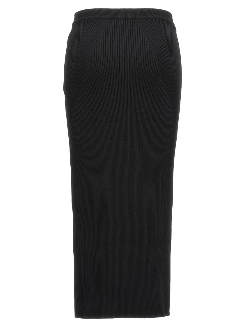 Ribbed Midi Skirt