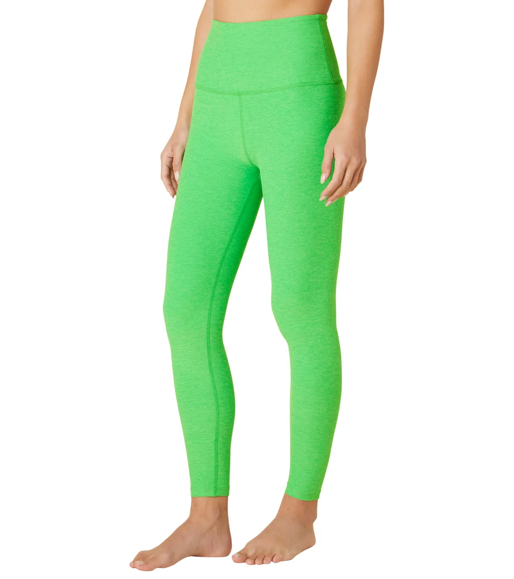 Beyond Yoga Spacedye High Waisted Caught In The Midi 7/8 Yoga Leggings Honeydew Pop Heather