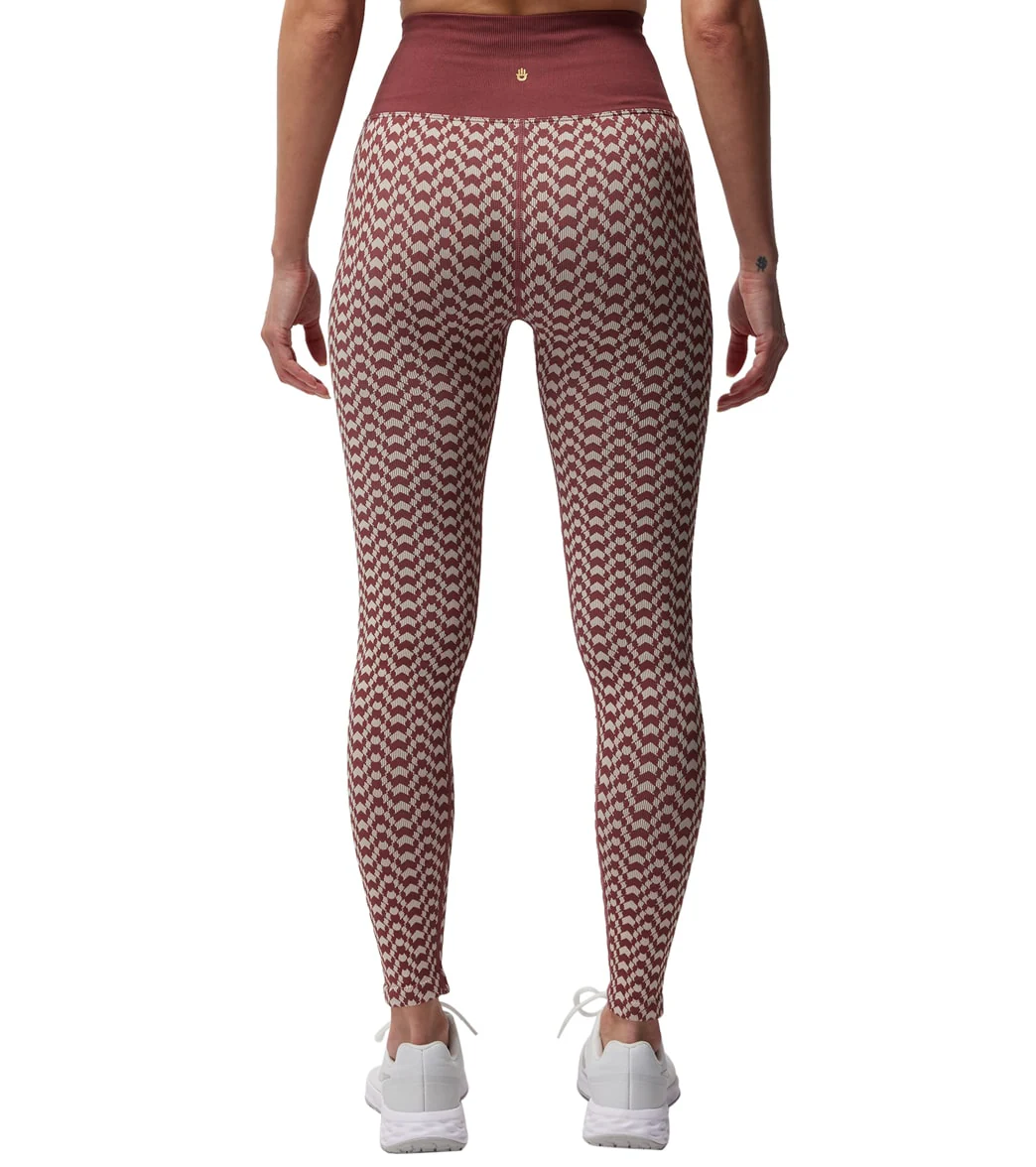 Spiritual Gangster Seamless Jacquard 7/8 Legging