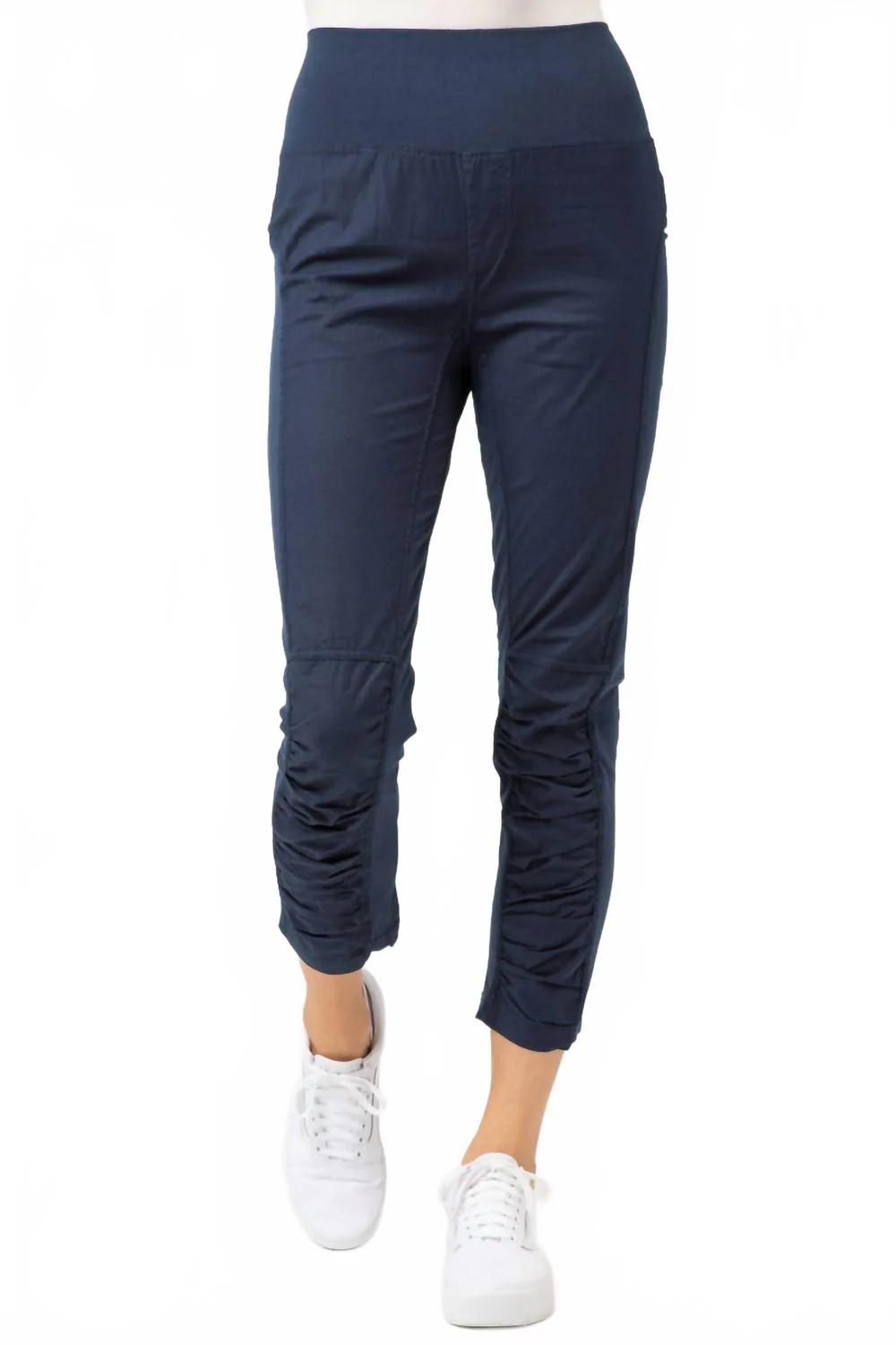 High Waist Jetter Crop In Navy