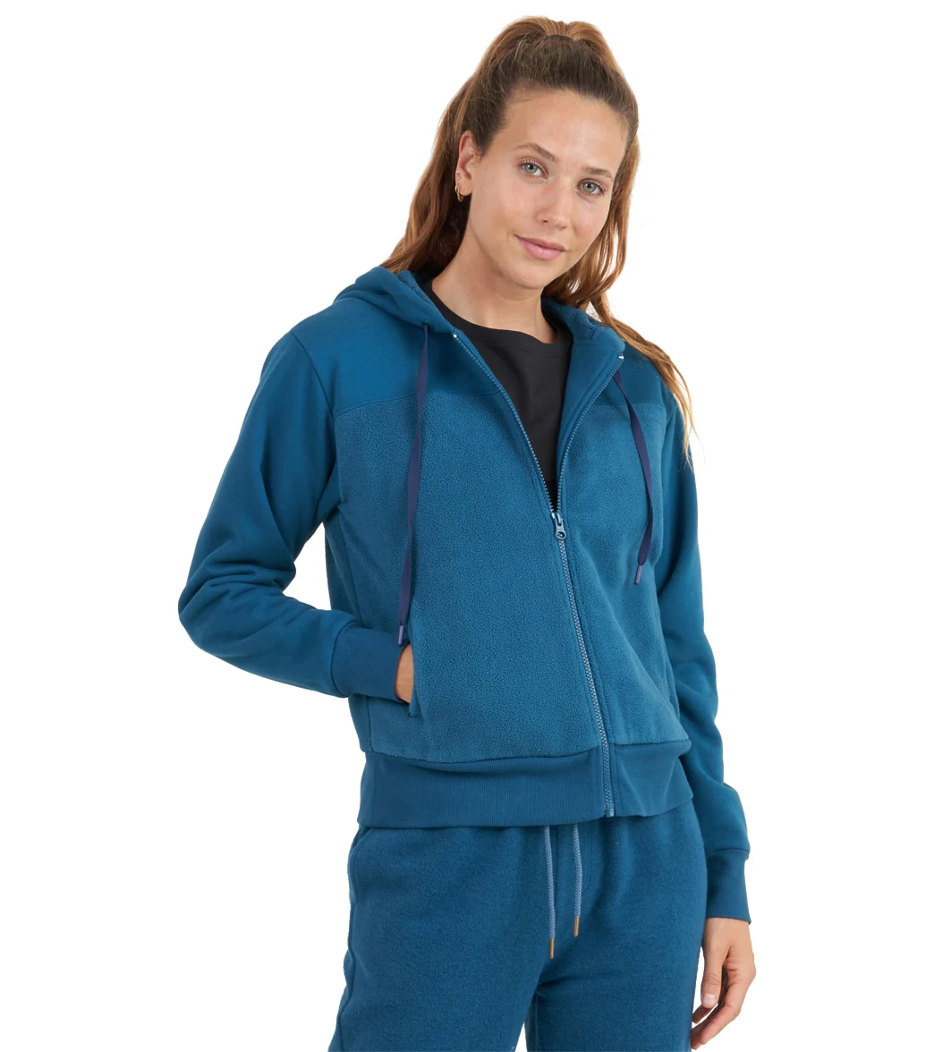 Thrive Societe Sherpa Zip Hoodie