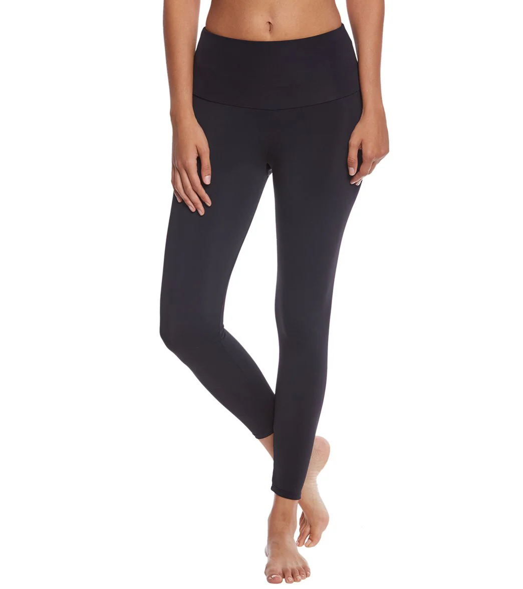 Onzie High Waisted Basic 7/8 Yoga Leggings Black
