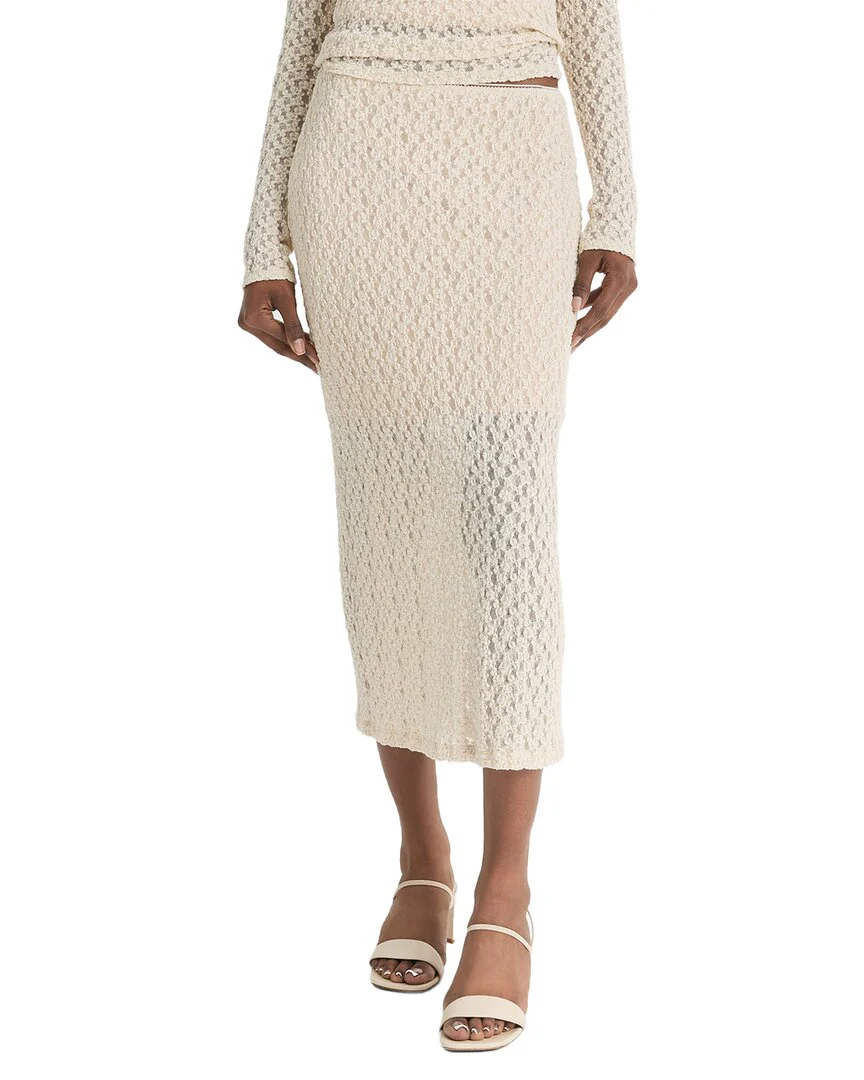 Vince Floral Smocked Skirt