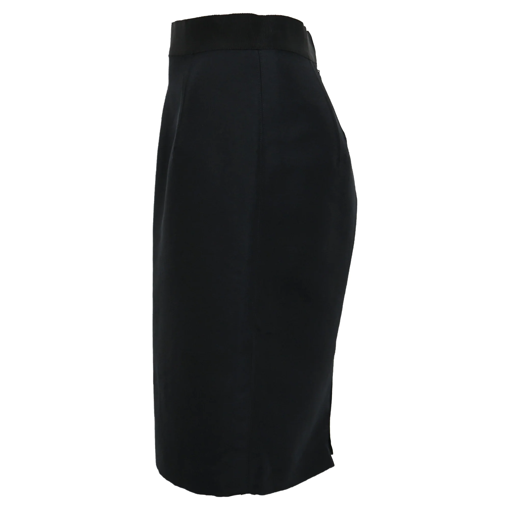 Giambattista Valli Pencil Skirt in Black Wool