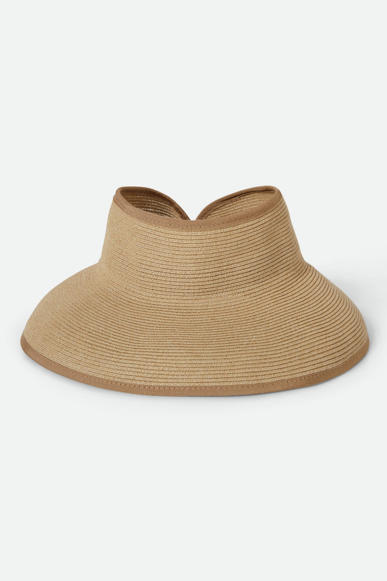 Ivy Packable Straw Visor - Tan