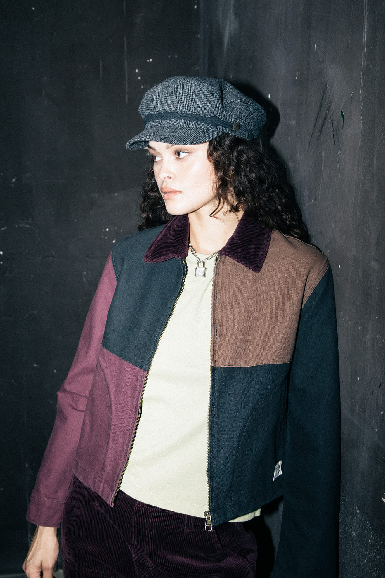 Fiddler Fisherman Cap - Grey Shadow Plaid