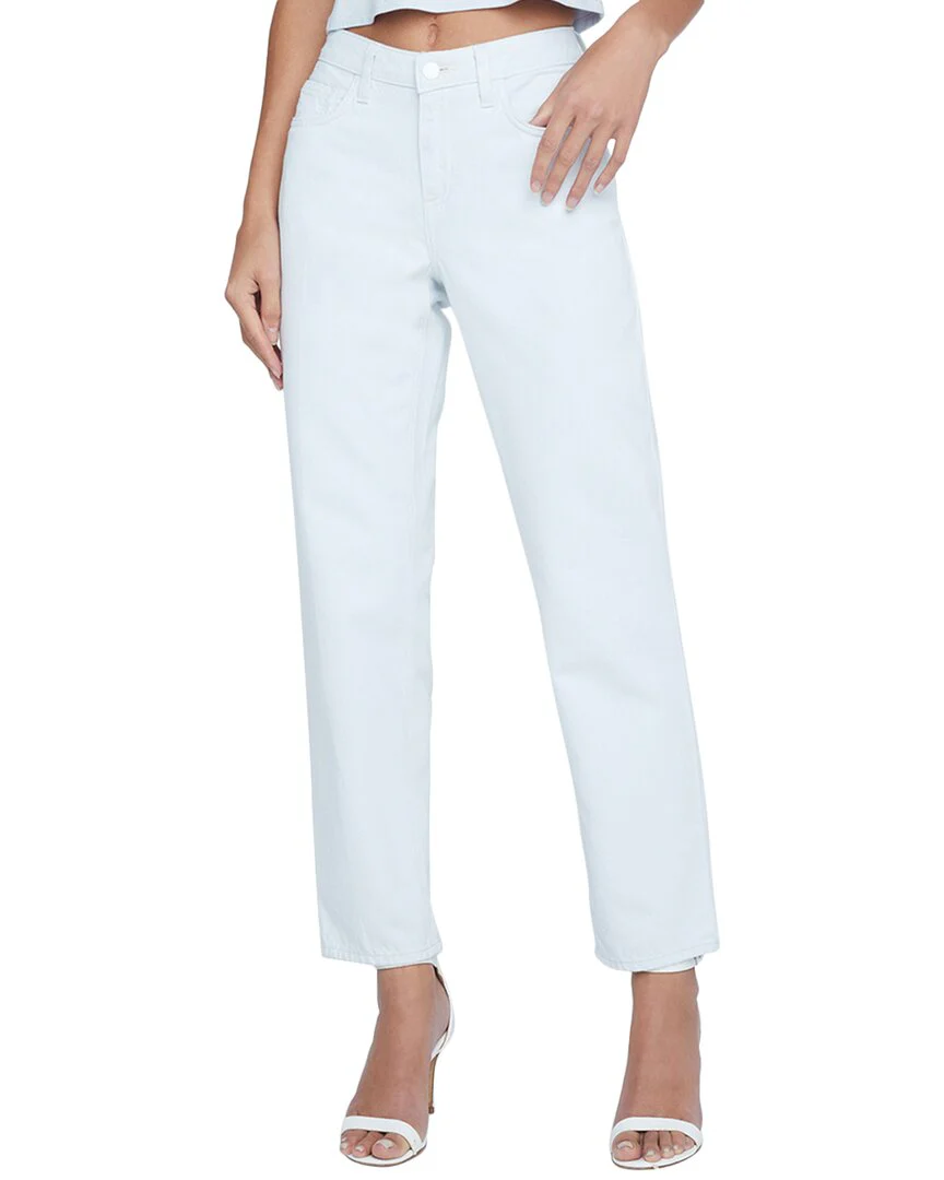 L’AGENCE Mateo Mid-Rise Slouchy Blue Frost Straight Jean