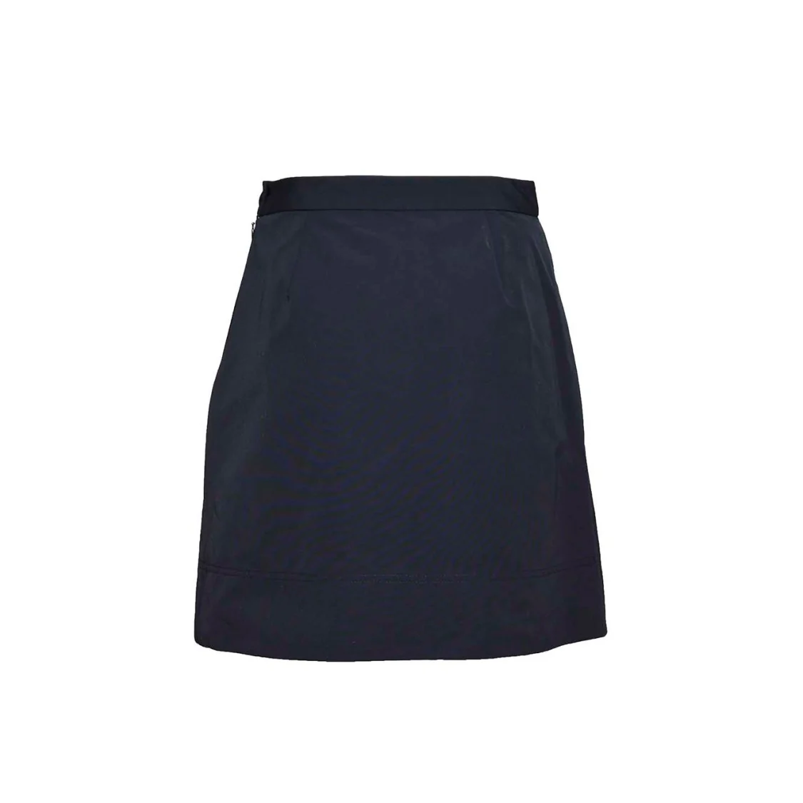 Navy Blue Cotton Blend Abigayle Short Skirt