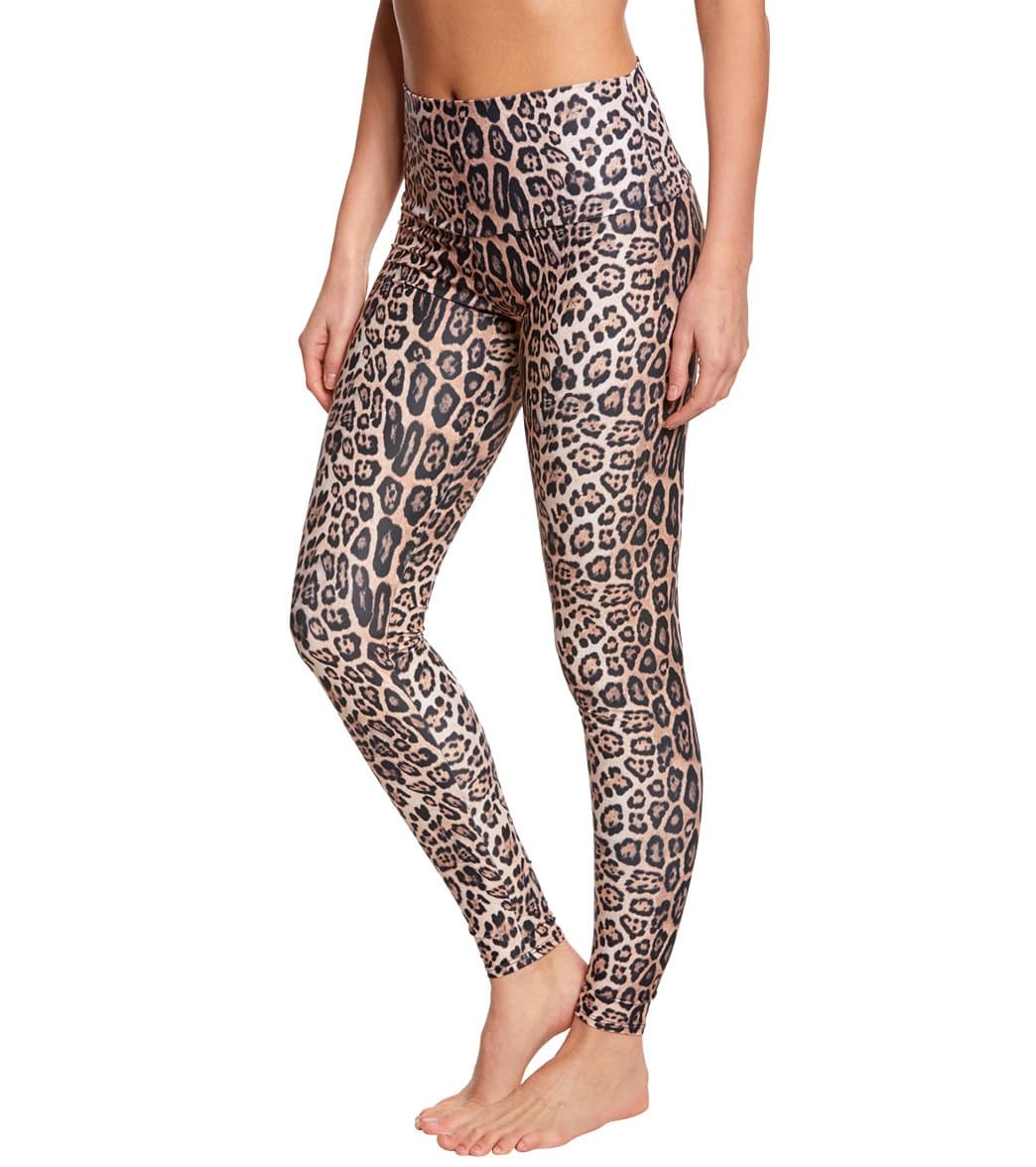 Onzie High Waisted Yoga Leggings Leopard