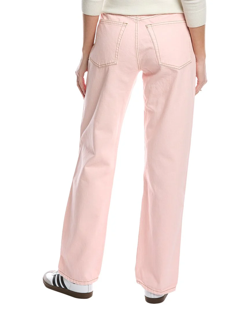 RE/DONE Loose Long Washed Pink Jean