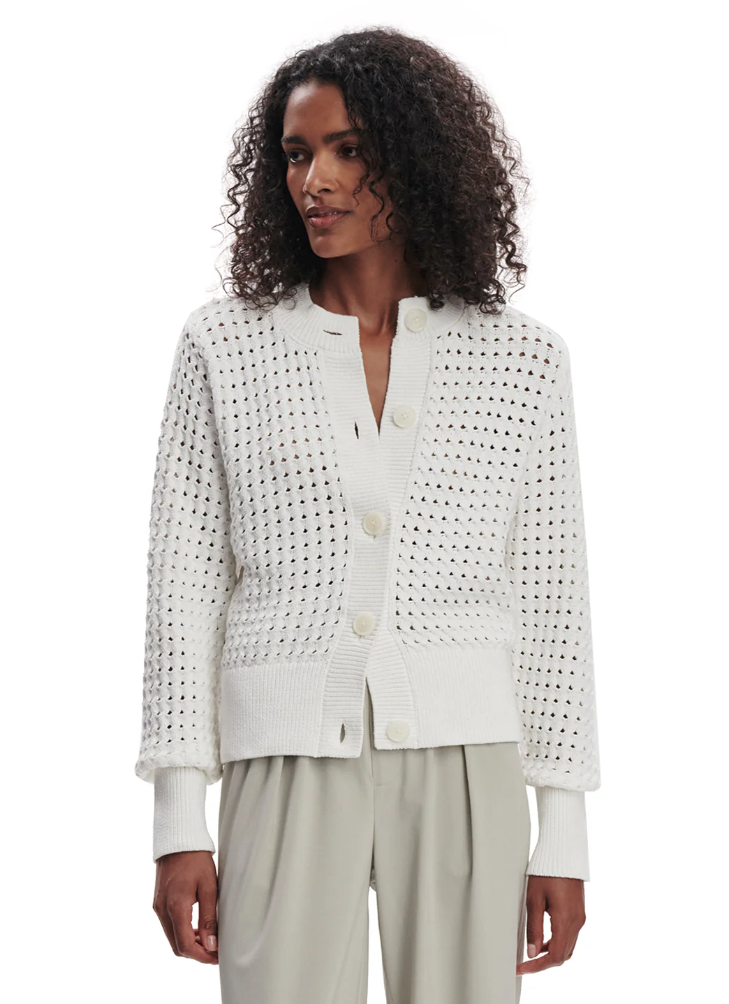 Varley Bettina Textured Knit Jacket