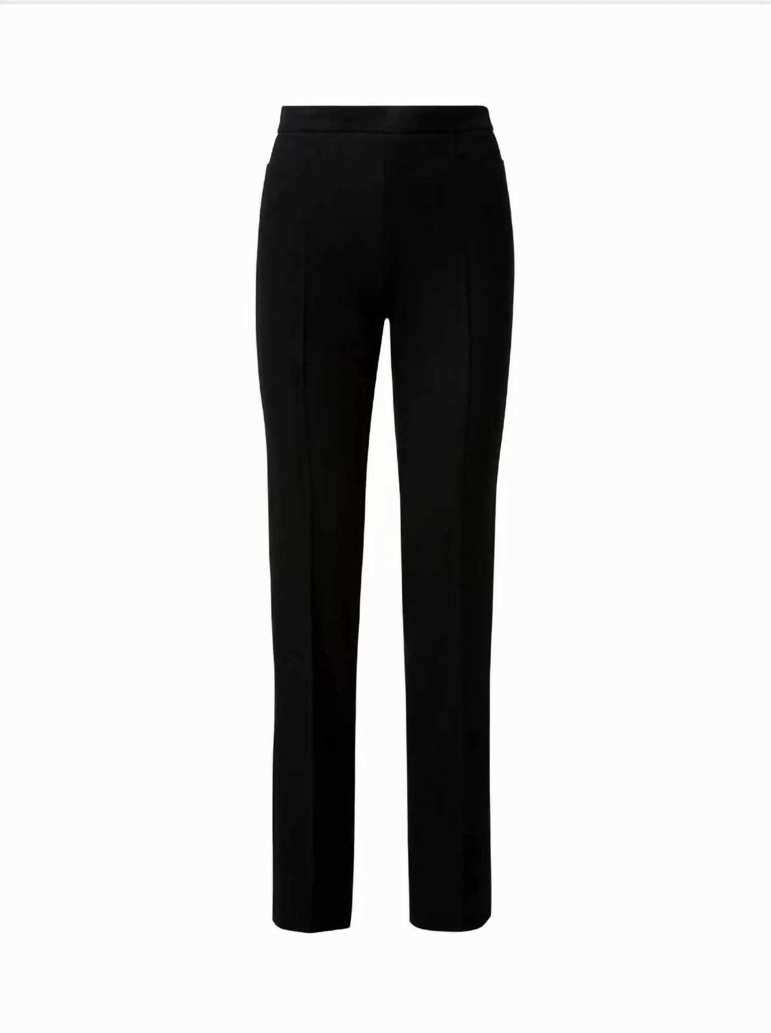 Marla Wide Straight Leg Dress Pant In Black