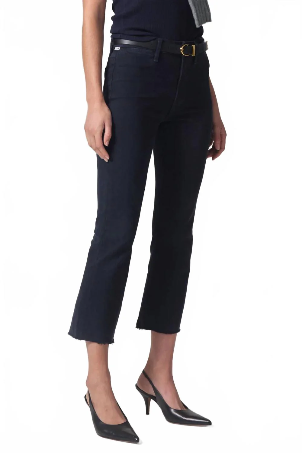 Isola Cropped Trouser In Navy