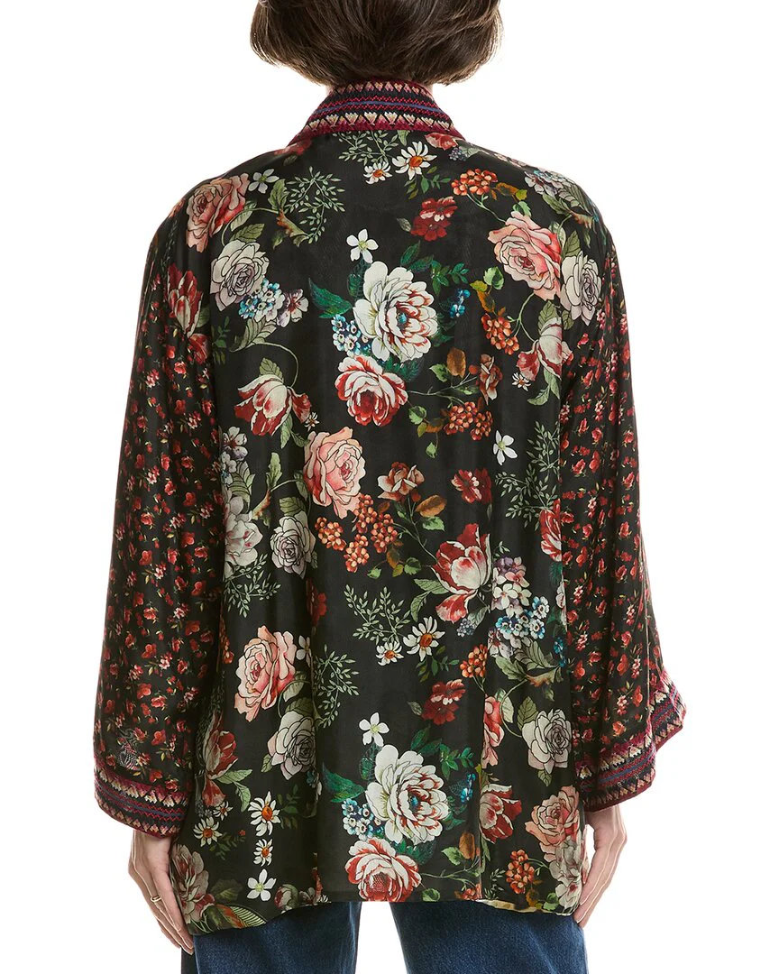 Johnny Was Merhawi Reversible Silk Kimono