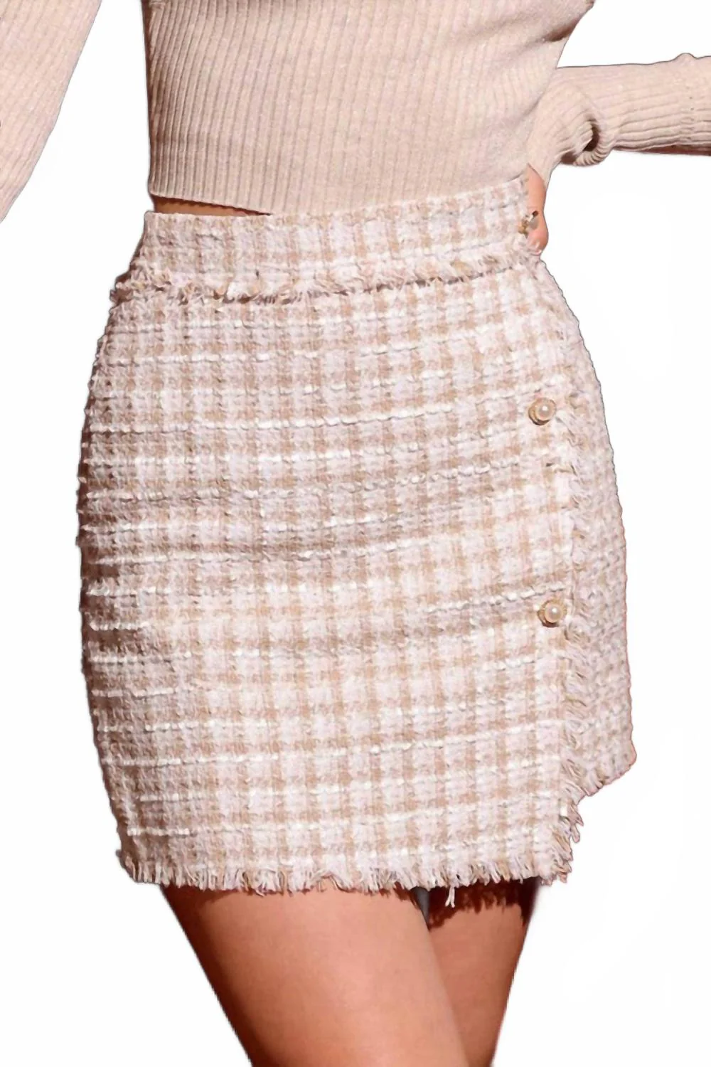 Theresa Mini Skirt In Cream